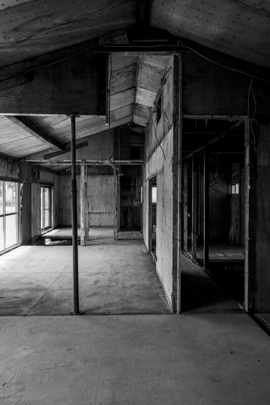 ツーバイフォーの改修現場