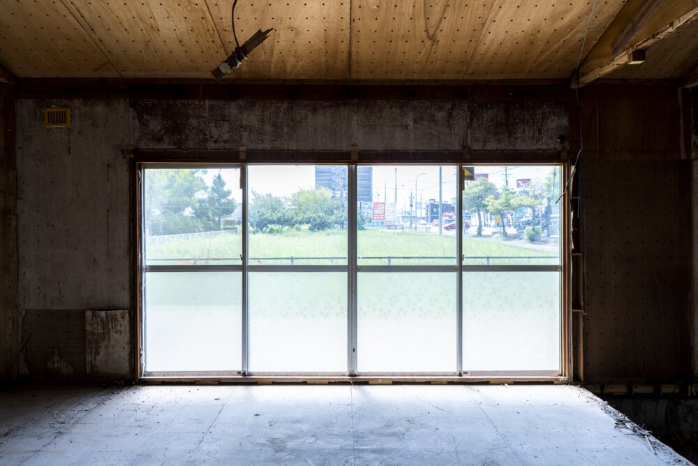 ツーバイフォーの改修現場