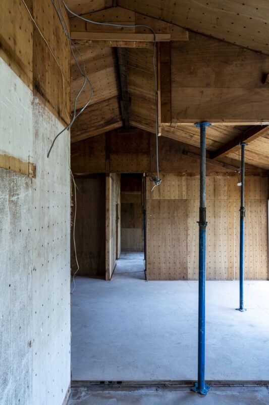 ツーバイフォーの改修現場