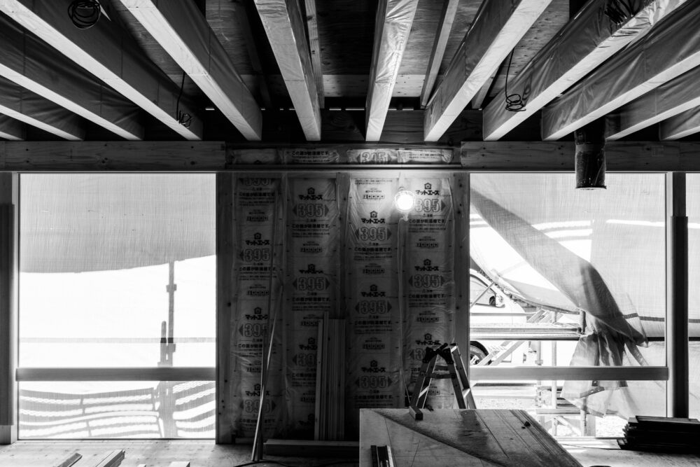 金華山麓の平屋