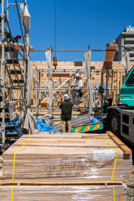 建て方【瑞穂市の平屋】：アトリエ永日